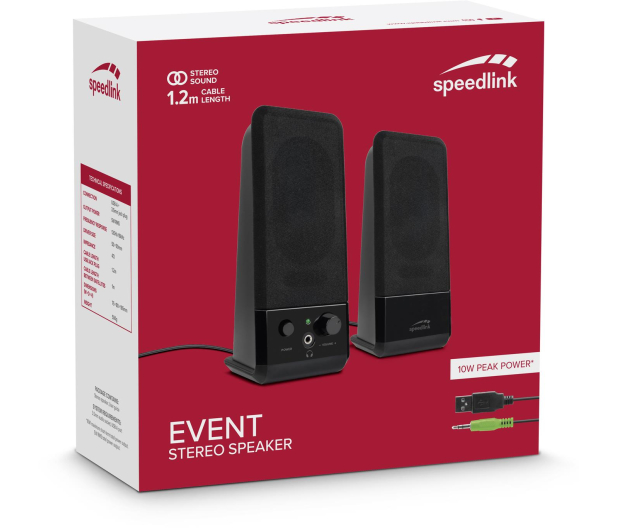 SPEEDLINK EVENT Stereo Speakers SL-8004-BK - 1086068 - zdjęcie 3